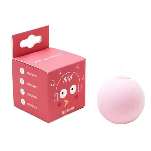 Intelligentes Katzenspielzeug, interaktiver Ball, Plüsch, elektrisches Katzenminzen-Trainingsspielzeug, Kätzchen, berührungsempfindlich, klingendes Haustierprodukt, Quietschspielzeugball(EVA Pink) von Aerensic