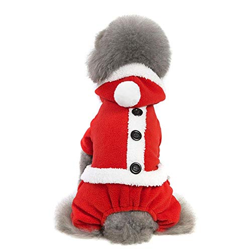 Aeromdale Weihnachten Haustier Hund Kleidung Kostüm Prinzessin Kleid Hut Bekleidung Welpen Warme Winter Haustier Hoodie Für Jungen Hund Mädchen Hund Katze - # A - M von Aeromdale