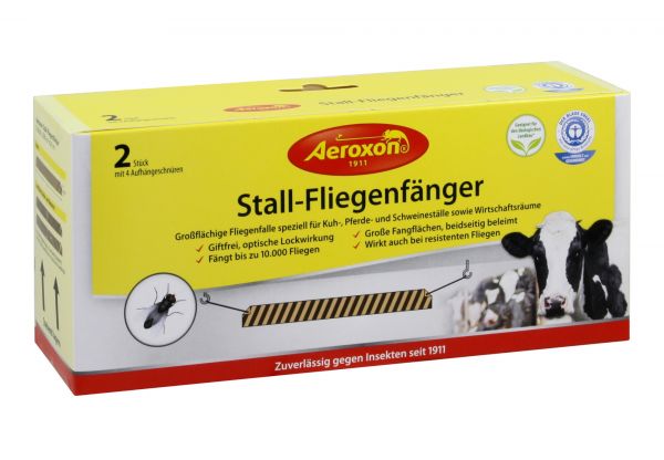 Aeroxon® 2x Stallfliegenfänger 200x20cm, Fliegenfänger zur Fliegenb... von Aeroxon