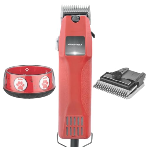 Aesculap EHASO Profi Hundeschermaschine GT-104 / Favorita 2 mit Scherkopf GT 710 1,8 mm + Aufschiebek.-Set + Hundenapf von Aesculap
