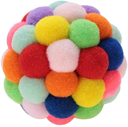 Aestm Bunte Katze Ball, Katze Spielzeug Ball handgemachte Bunte Plüsch Hüpfball mit Katzenminze interaktive Glocke Spielzeug, Interaktives Spielzeug für Katzen Kätzchen Ausbildung Aestm Bunte Katze Ball, Katze Spielzeug Ball handgemachte Bunte Plüsch Hüpfball mit Katzenminze interaktive Glocke Spielzeug, Interaktives Spielzeug für Katzen Kätzchen Ausbildung von Aestm