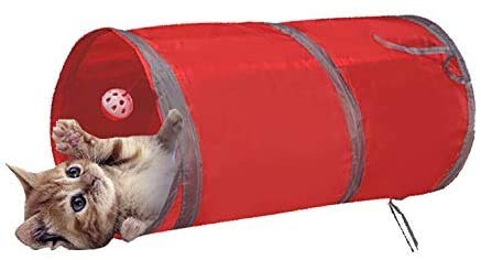 Aestm Katzentunnel Spieltunnel Katzen Spieltunnel, Leichter, zusammenklappbarer, für Katzen, kleine Kaninchen, Kätzchen, Welpen, Frettchen, Meerschweinchen Aestm Katzentunnel Spieltunnel Katzen Spieltunnel, Leichter, zusammenklappbarer, für Katzen, kleine Kaninchen, Kätzchen, Welpen, Frettchen, Meerschweinchen von Aestm
