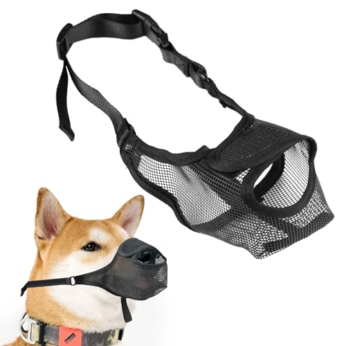 Maulkorb für Hunde, Verstellbarer Maulkorb Mittlere Hunde mit Klettverschluss, Atmungsaktiv und Bequem, für Anti-Bellen Lecken Verhindert Das Beißen Kauen, Ermöglicht Hecheln und Trinken (Schwarz L) Maulkorb für Hunde, Verstellbarer Maulkorb Mittlere Hunde mit Klettverschluss, Atmungsaktiv und Bequem, für Anti-Bellen Lecken Verhindert Das Beißen Kauen, Ermöglicht Hecheln und Trinken (Schwarz L) von AetherAurora
