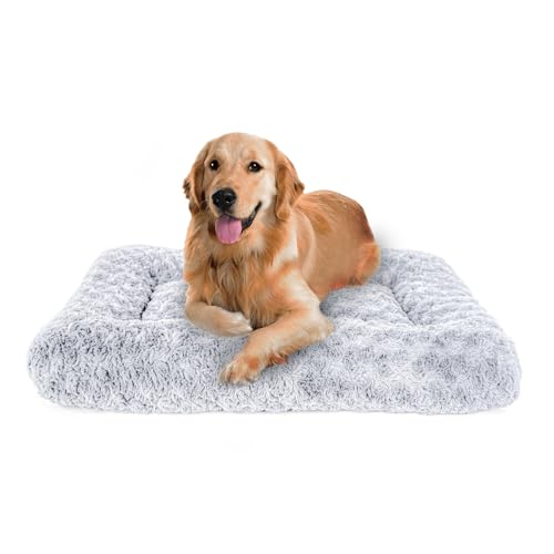 Hundebettunterlage für mittelgroße und große Hunde, Deluxe-Rosen-Plüsch-Katzen-Schlafmatten, passend für Käfigkäfig, rutschfestes Haustierkissen, waschbar, ultraweich, flauschig, Hundebett für Käfig, Hundebettunterlage für mittelgroße und große Hunde, Deluxe-Rosen-Plüsch-Katzen-Schlafmatten, passend für Käfigkäfig, rutschfestes Haustierkissen, waschbar, ultraweich, flauschig, Hundebett für Käfig, von AetherNest