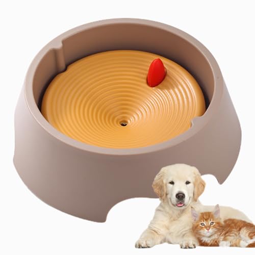 Aeutwekm Pet Floating Water Bowl - Pet Carried Floating Bowl - Spritzfreie Reise Floating Water Bowl Pet Water Bowl für Kleine Welpen Mittlere Haustiere Hunde von Aeutwekm