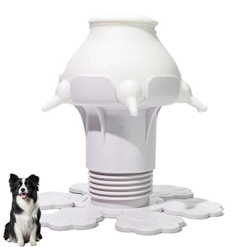 Aeutwekm Welpenflaschen zum Stillen | 300 ml Silikon-Futterspender für Welpen, wiederverwendbare Welpenflaschen Futterstation für Hunde, Katzen, Kaninchen von Aeutwekm