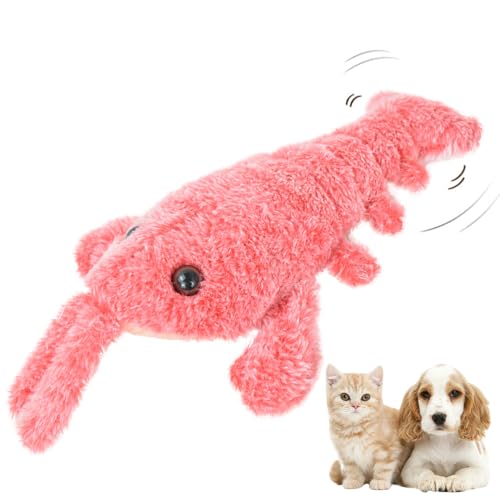 Afenau Interaktives Hundespielzeug mit Schlenkerhummer, 36 cm, über USB wiederaufladbar, bewegliches Hundespielzeug, weich, waschbar, interaktives Hundespielzeug für Haustiere, Kätzchen, Hunde (Rosa) Afenau Interaktives Hundespielzeug mit Schlenkerhummer, 36 cm, über USB wiederaufladbar, bewegliches Hundespielzeug, weich, waschbar, interaktives Hundespielzeug für Haustiere, Kätzchen, Hunde (Rosa) von Afenau