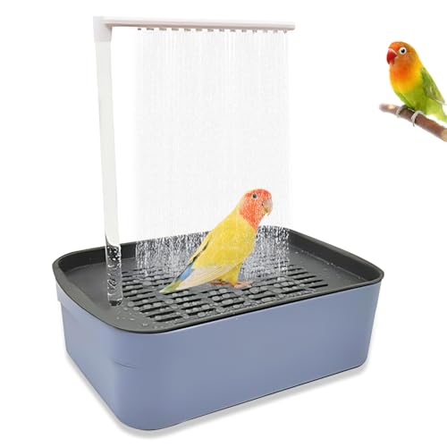 Afenau Vogeldusche Wellensittich, Wellensittich Dusche mit Großer Kapazität, Automatisch Wasserzyklus Vogel Dusche, Multifunktionaler Wellensittich Badewanne für Sittiche Wellensittiche Afenau Vogeldusche Wellensittich, Wellensittich Dusche mit Großer Kapazität, Automatisch Wasserzyklus Vogel Dusche, Multifunktionaler Wellensittich Badewanne für Sittiche Wellensittiche von Afenau