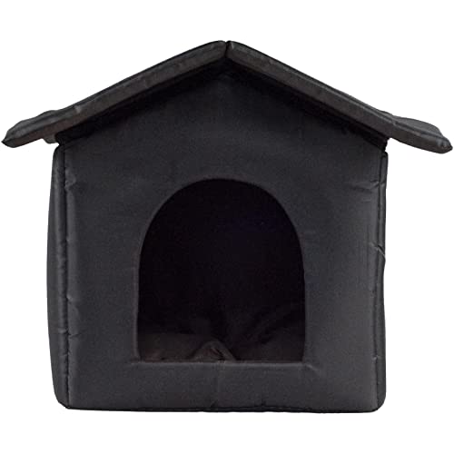 Aferzov Wasserdichte Outdoor Haustierhütte für Streukatzen Winter War Haus Form Katzenstreu Faltbares Wasserdichtes Zelt für Hunde und Hunde von Aferzov