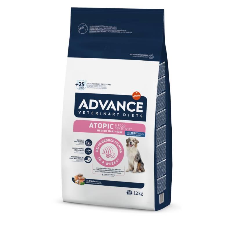 1 kg gratis! 12 kg Advance Veterinary Diets - Atopic mit Forelle von Affinity Advance Veterinary Diets