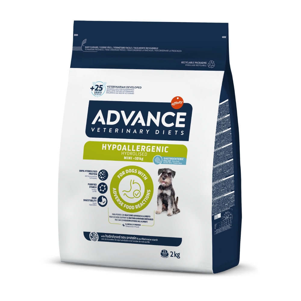 2 x Advance Veterinary Diets zum Sonderpreis! - Hypoallergenic Mini (2 x 2 kg) von Affinity Advance Veterinary Diets