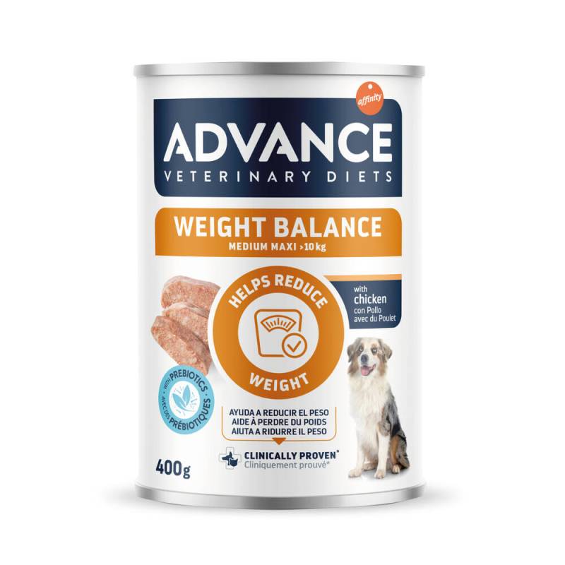 4 + 2 gratis! 6 x 400 g Advance Veterinary Diets - Weight Balance: Medium/Maxi von Affinity Advance Veterinary Diets