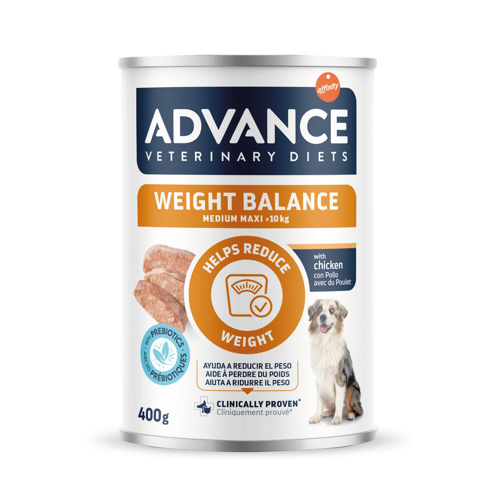 5 + 1 gratis! 6 x 400 g Advance Veterinary Diets - Weight Balance: Medium/Maxi von Affinity Advance Veterinary Diets