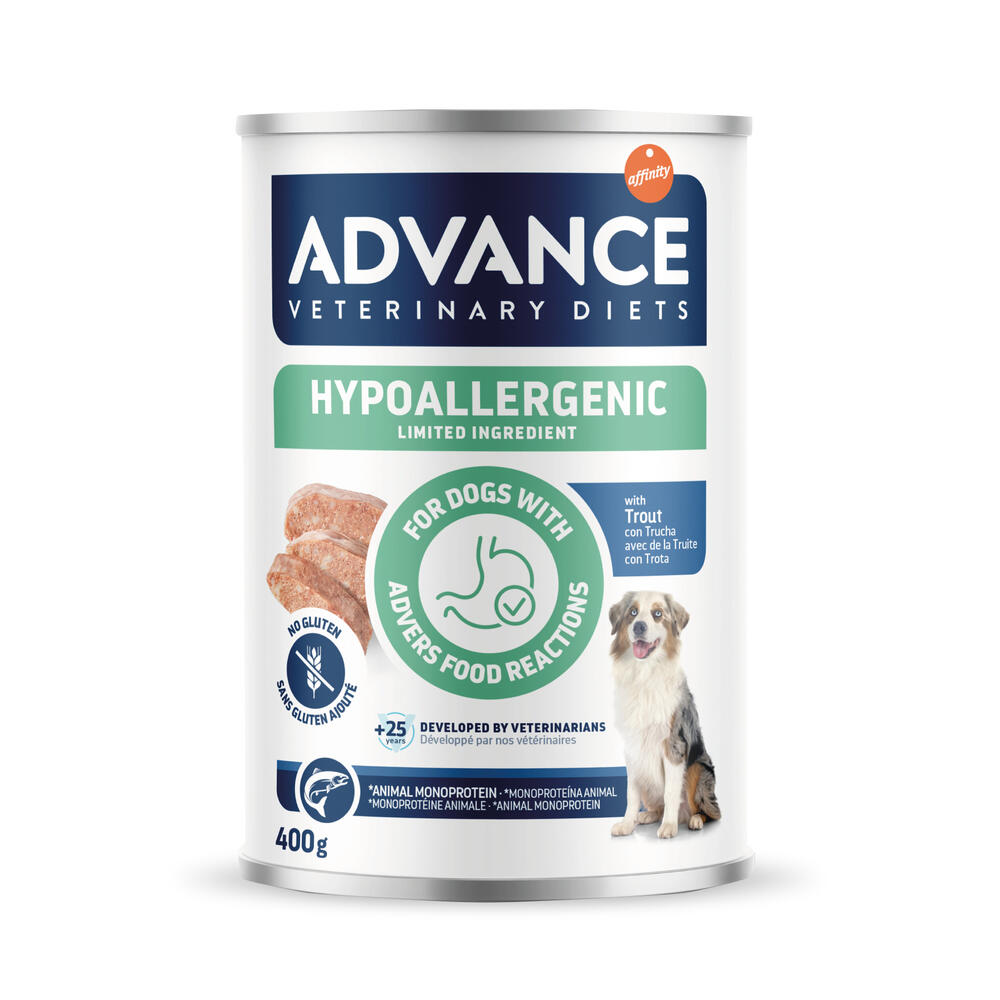 5 + 1gratis! 6 x 400 g Advance Veterinary Diets Hypoallergenic - Forelle 5 + 1gratis! 6 x 400 g Advance Veterinary Diets Hypoallergenic - Forelle von Affinity Advance Veterinary Diets