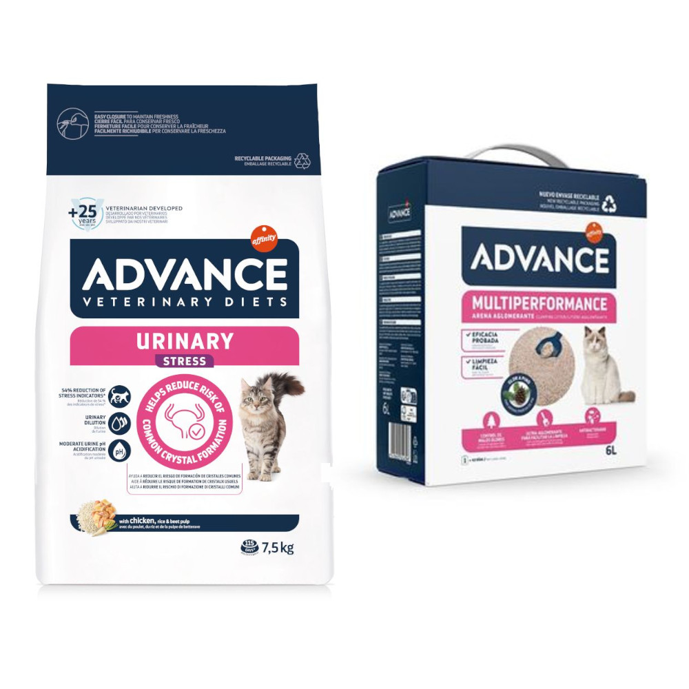 7,5 kg Advance Veterinary Diets + 6 l Arena Multiperformance Katzenstreu gratis! - Urinary Stress 7,5 kg Advance Veterinary Diets + 6 l Arena Multiperformance Katzenstreu gratis! - Urinary Stress von Affinity Advance Veterinary Diets