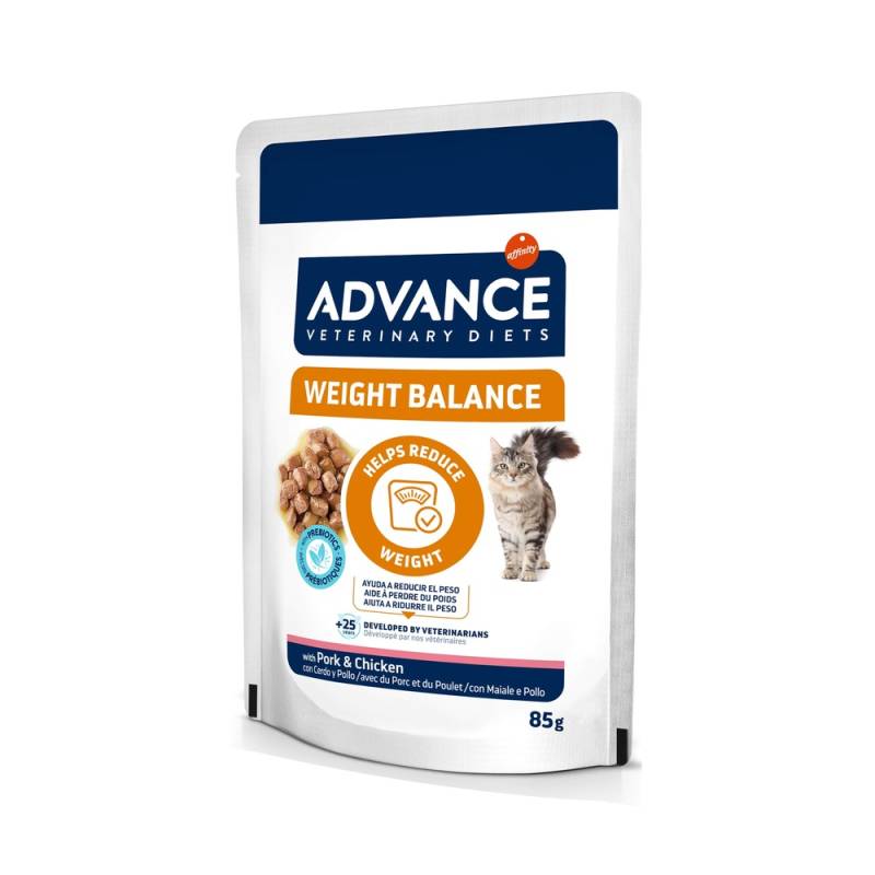 9 + 3 gratis! 12 x 85 g Advance Veterinary Diets - Weight Balance von Affinity Advance Veterinary Diets