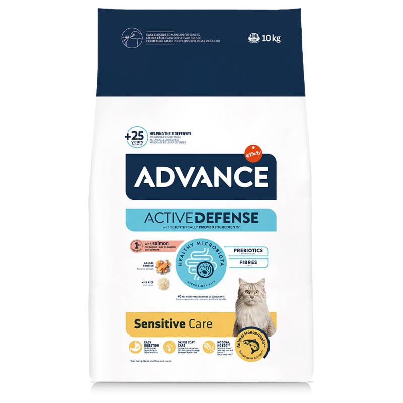 1,5 kg / 3 kg gratis! 10 kg / 15 kg Advance - 10 kg Sensitive Lachs & Reis von Affinity Advance