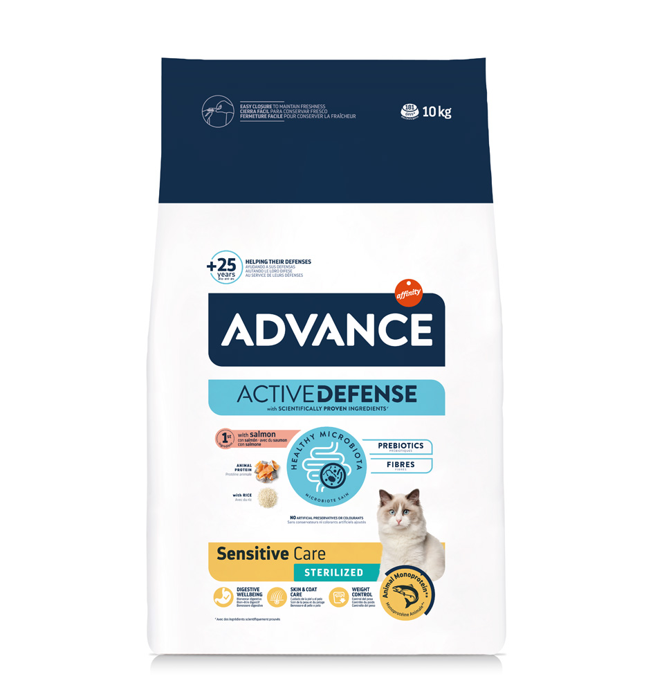 1,5 kg / 3 kg gratis! 10 kg / 15 kg Advance - 10 kg Sterilized Sensitive von Affinity Advance