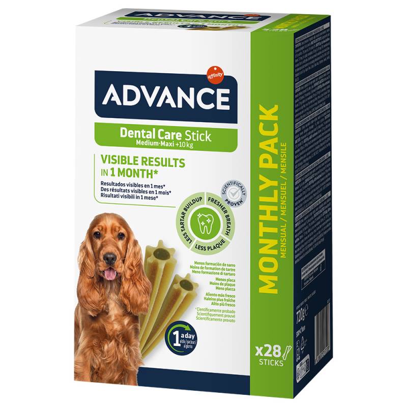 2 + 1 gratis! 3 x Advance - Dental Care Sticks Medium/Maxi 3 x 720 g von Affinity Advance
