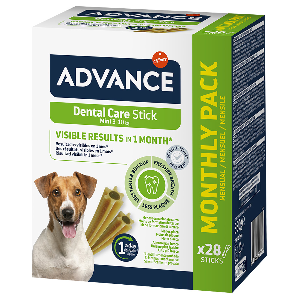 2 + 1 gratis! 3 x Advance - Dental Mini Sticks 3 x 360 g von Affinity Advance