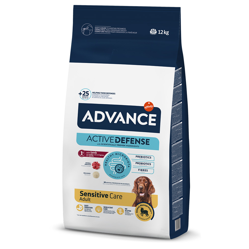 3 kg gratis! 12 kg / 14 kg / 18 kg Advance  - 12 kg Sensitive Adult Lamm & Reis von Affinity Advance