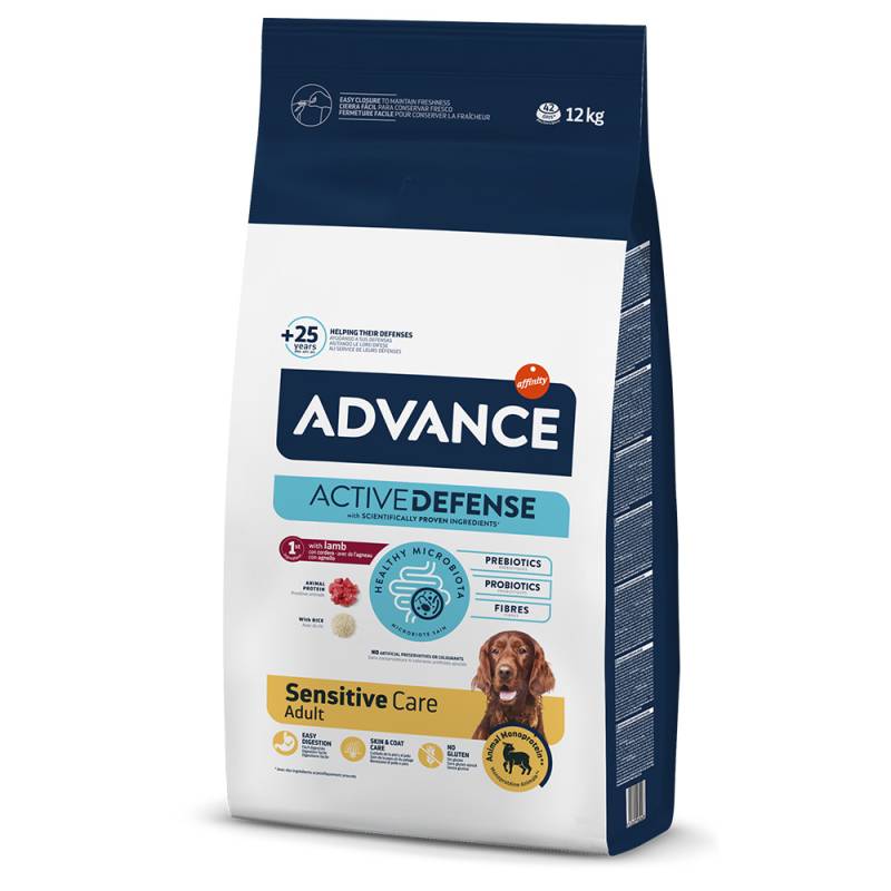3 kg gratis! 12 kg / 14 kg / 18 kg Advance  - 12 kg Sensitive Adult Lamm & Reis von Affinity Advance