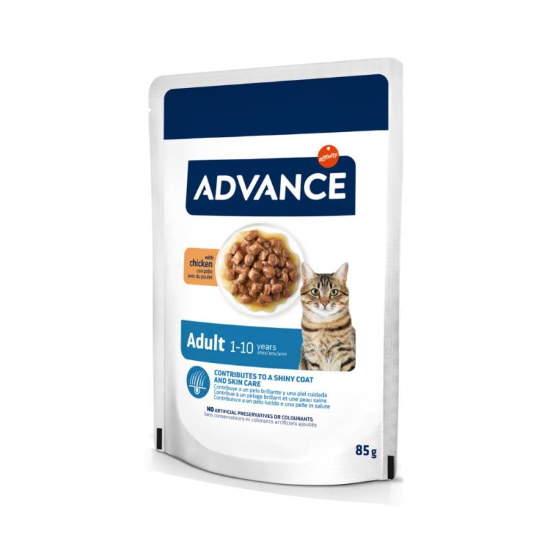 38 + 10 gratis! 48 x 85 g Advance - Adult Huhn von Affinity Advance