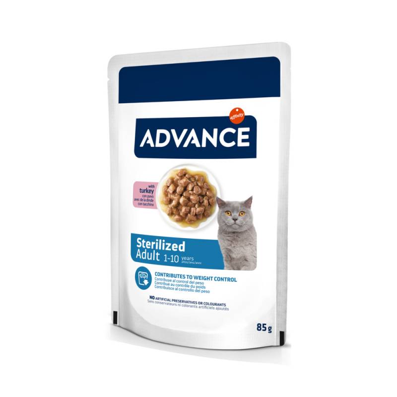 38 + 10 gratis! 48 x 85 g Advance - Sterilized Truthahn 38 + 10 gratis! 48 x 85 g Advance - Sterilized Truthahn von Affinity Advance