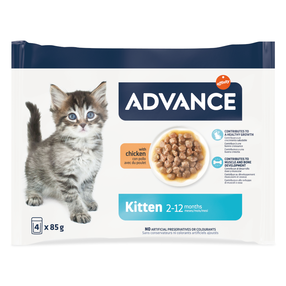 42 + 10 gratis! 52 x 85 g Advance Nassfutter - Kitten Huhn 42 + 10 gratis! 52 x 85 g Advance Nassfutter - Kitten Huhn von Affinity Advance