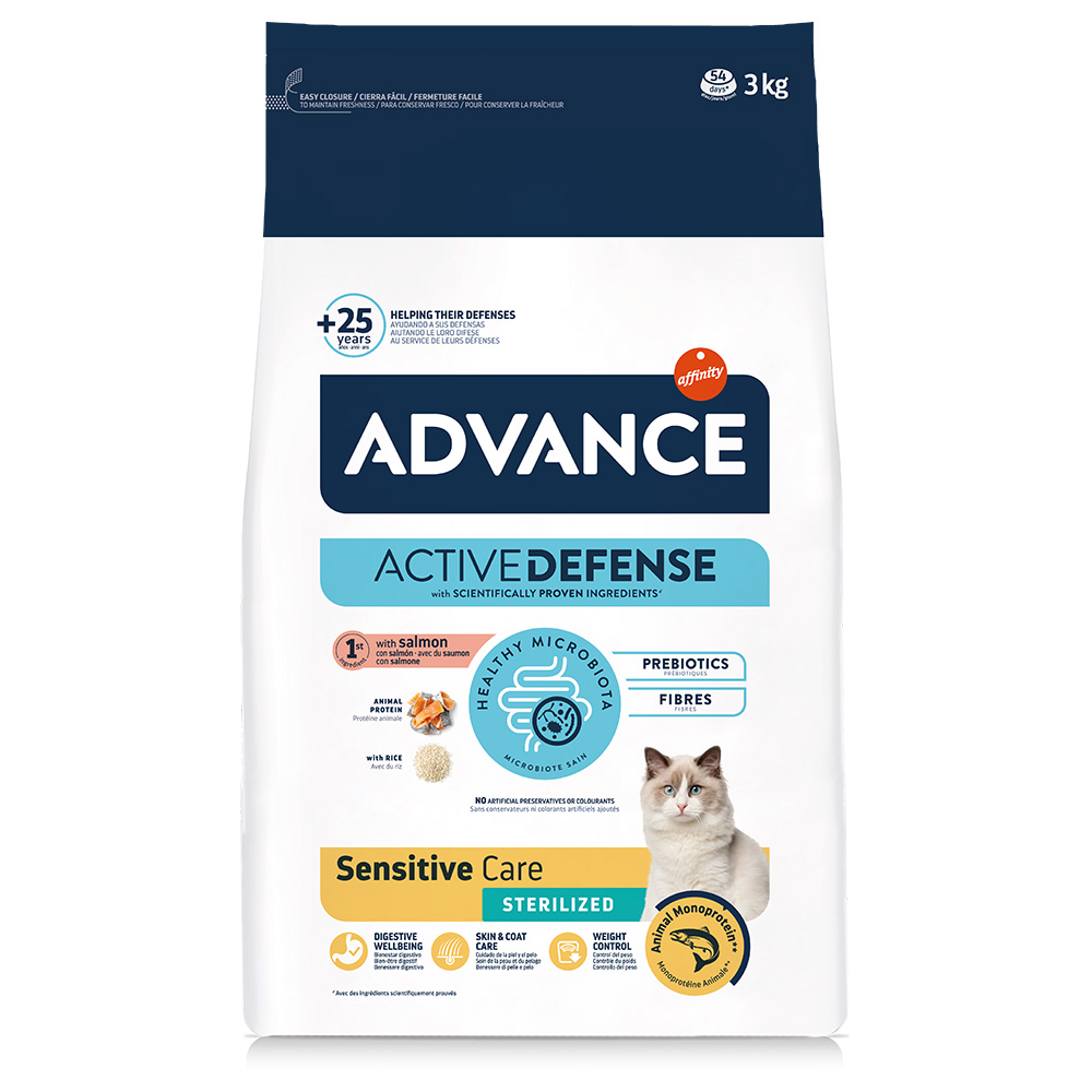 Advance Cat Sterilized Sensitive - Sparpaket: 2 x 3 kg Advance Cat Sterilized Sensitive - Sparpaket: 2 x 3 kg von Affinity Advance