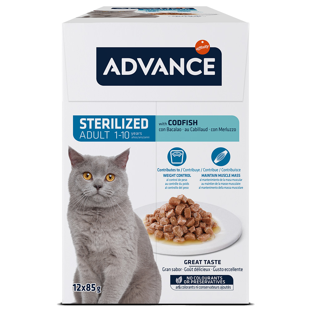 Advance Feline Sterilized Kabeljau - 52 x 85 g von Affinity Advance