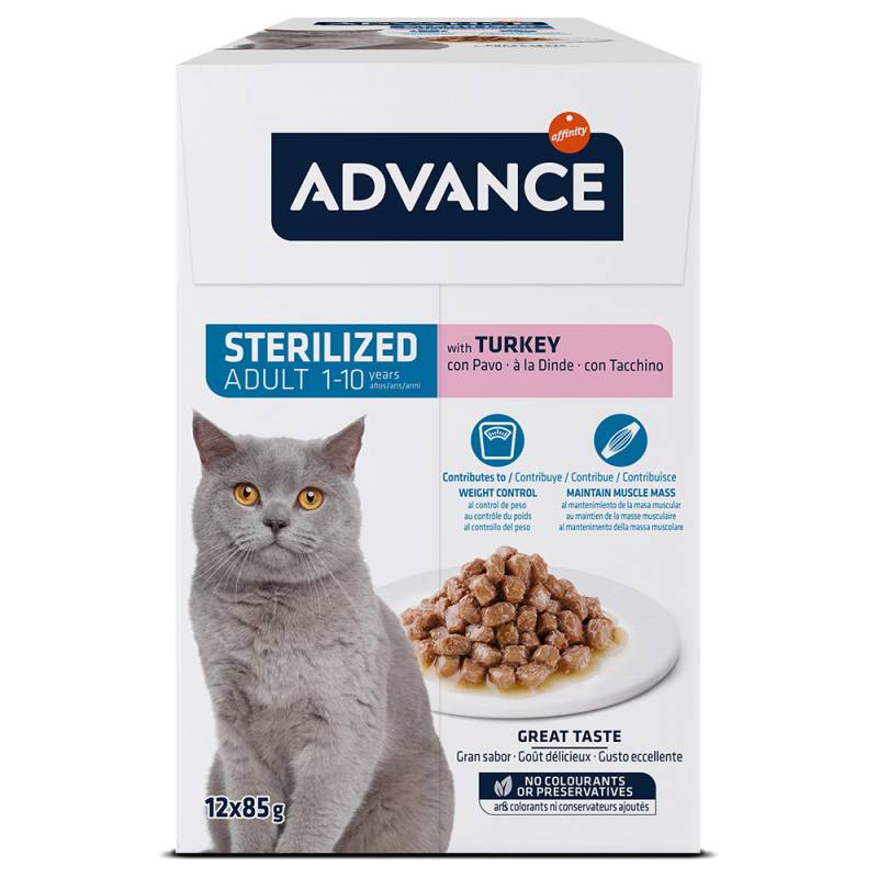 Advance Feline Sterilized Truthahn - 24 x 85 g von Affinity Advance
