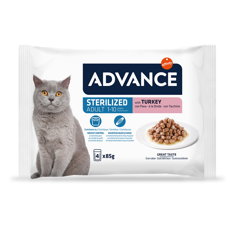 Advance Feline Sterilized Truthahn - 52 x 85 g von Affinity Advance