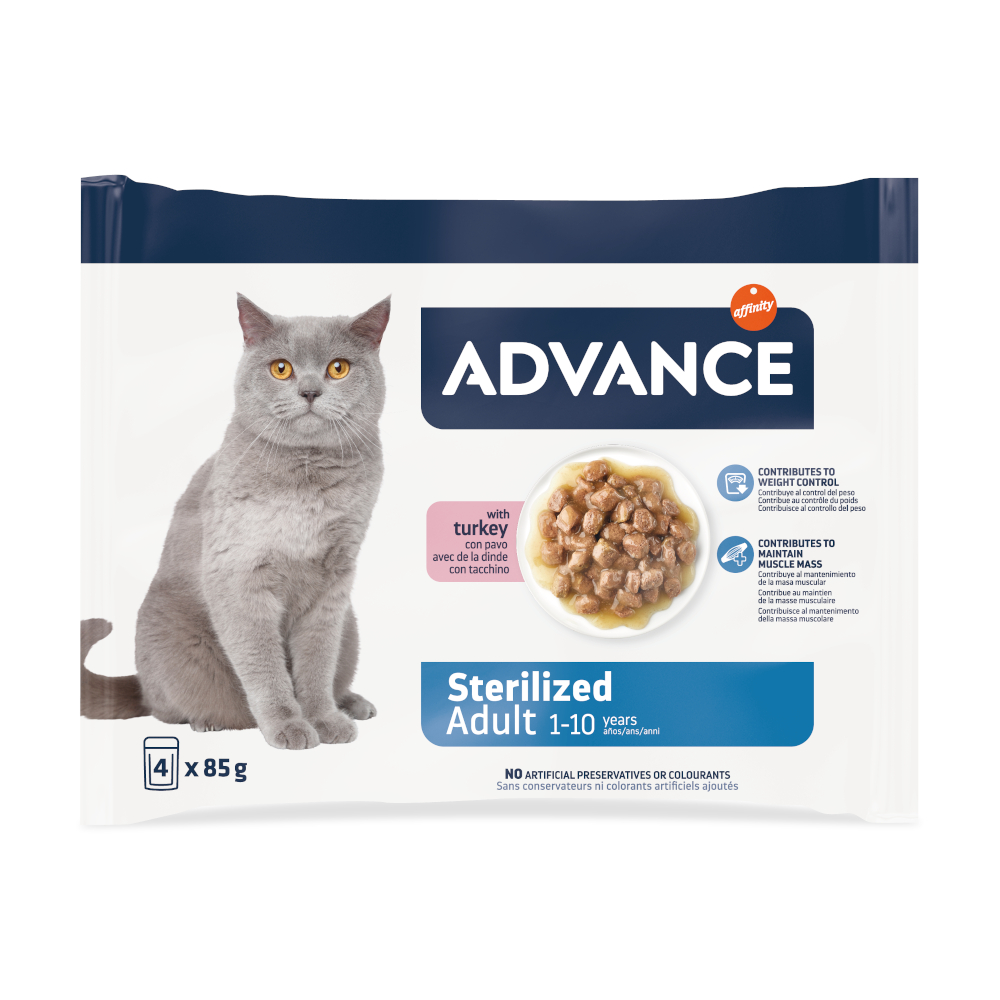 Advance Feline Sterilized Truthahn - 52 x 85 g Advance Feline Sterilized Truthahn - 52 x 85 g von Affinity Advance