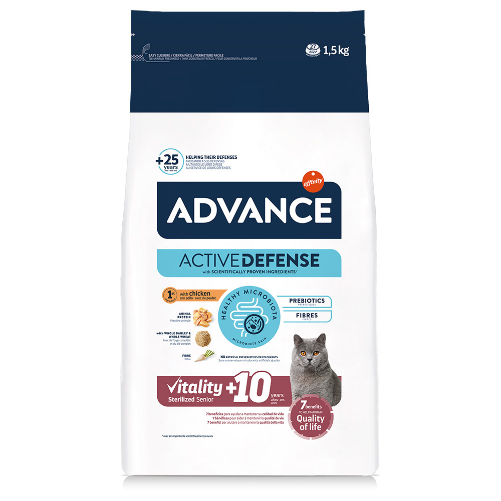 Advance Sterilized Senior +10 mit Huhn - Sparpaket: 2 x 1,5 kg von Affinity Advance