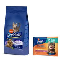 15 kg Brekkies Trockenfutter + 8 x 85 g Daily Delice Nassfutter gratis! - Complete + Huhn & Truthahn in Soße von Affinity Brekkies