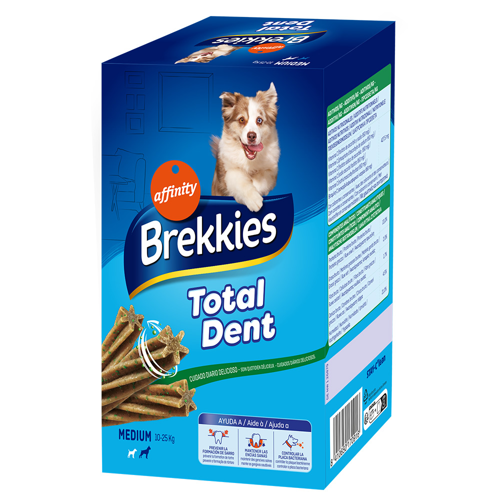 Brekkies Total Dent für mittelgroße Hunde - Sparpaket: 8 x 180 g von Affinity Brekkies