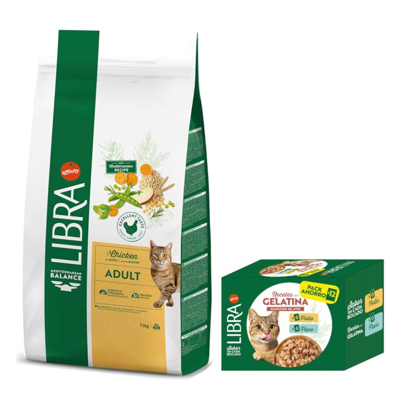 12 kg Libra Adult + 12 x 85 g passendes Nassfutter gratis! - Huhn + Geflügelauswahl in Gelee Huhn & Truthahn 12 kg Libra Adult + 12 x 85 g passendes Nassfutter gratis! - Huhn + Geflügelauswahl in Gelee Huhn & Truthahn von Affinity Libra