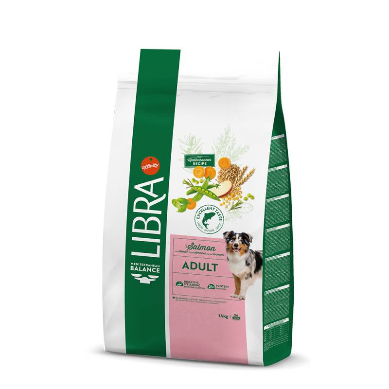 2 x 12 kg / 14 kg Libra Trockenfutter zum Sonderpreis! - Adult Lachs (2 x 14 kg) von Affinity Libra