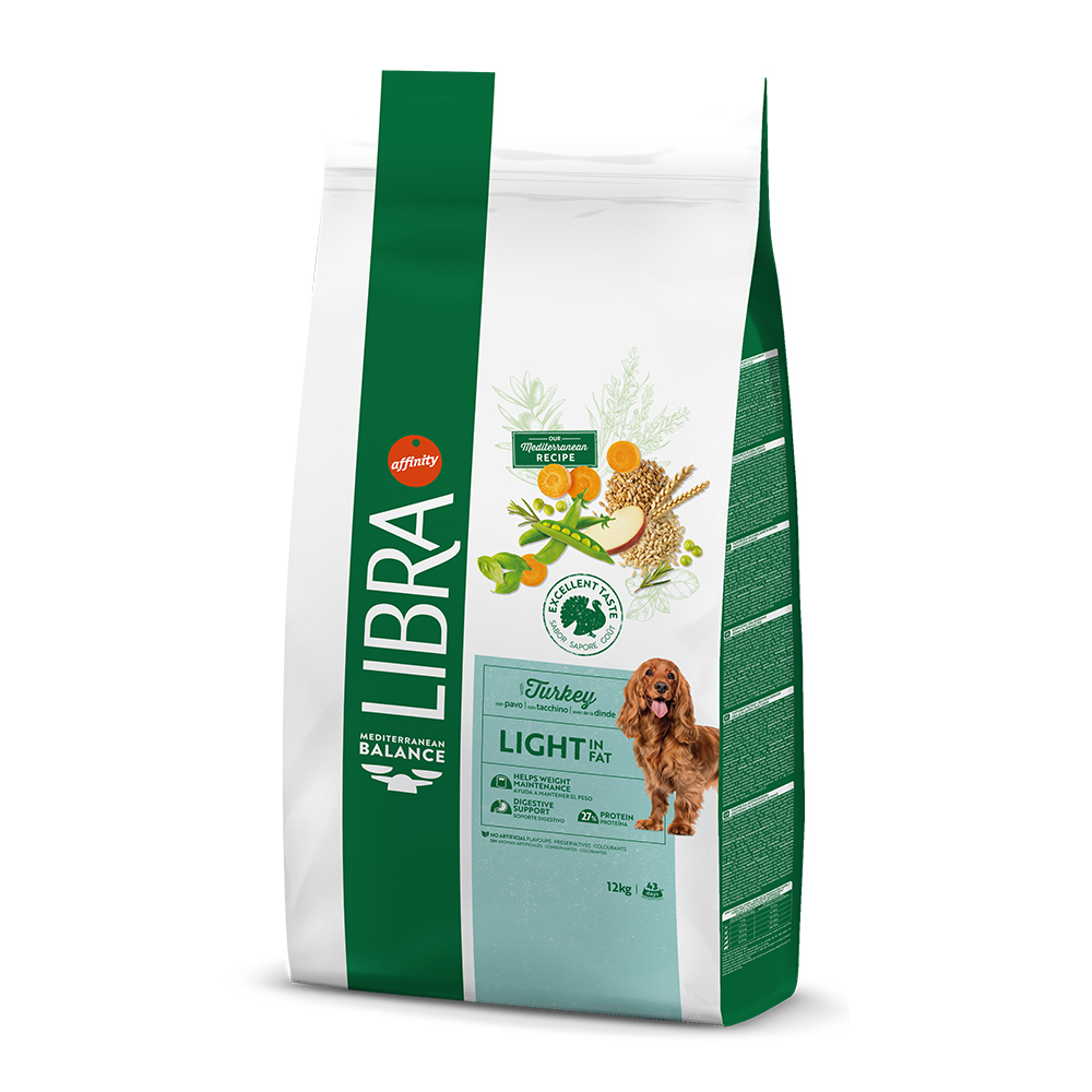 2 x 12 kg / 14 kg Libra Trockenfutter zum Sonderpreis! - Light Truthahn (2 x 12 kg) von Affinity Libra