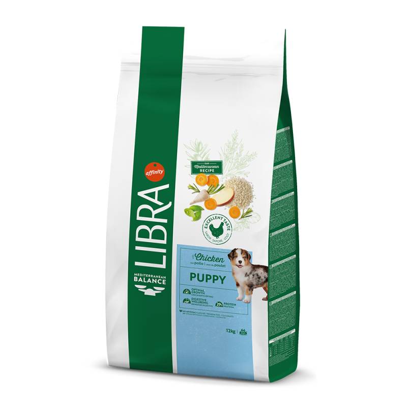 2 x 12 kg / 14 kg Libra Trockenfutter zum Sonderpreis! - Puppy Huhn (2 x 12 kg) von Affinity Libra