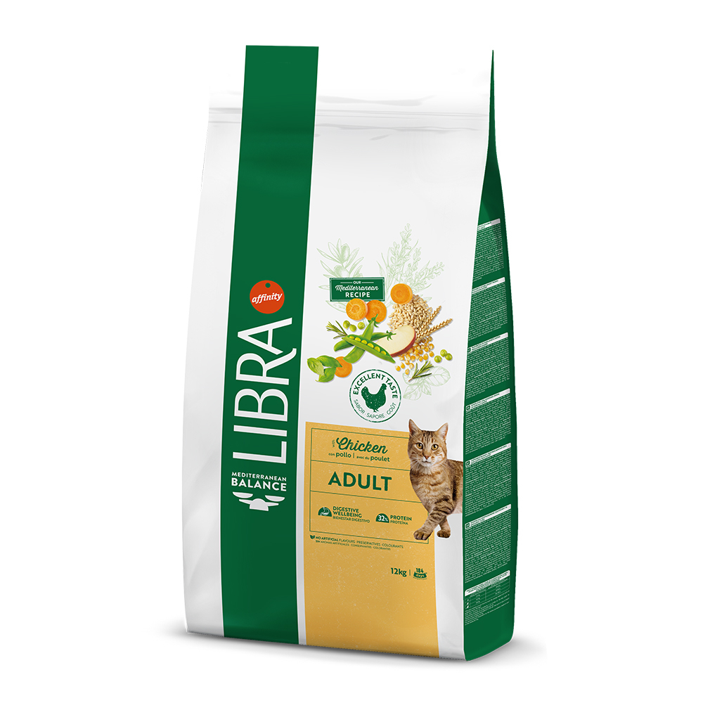 2 x 12 kg Libra Cat Adult zum Sonderpreis! - Huhn von Affinity Libra