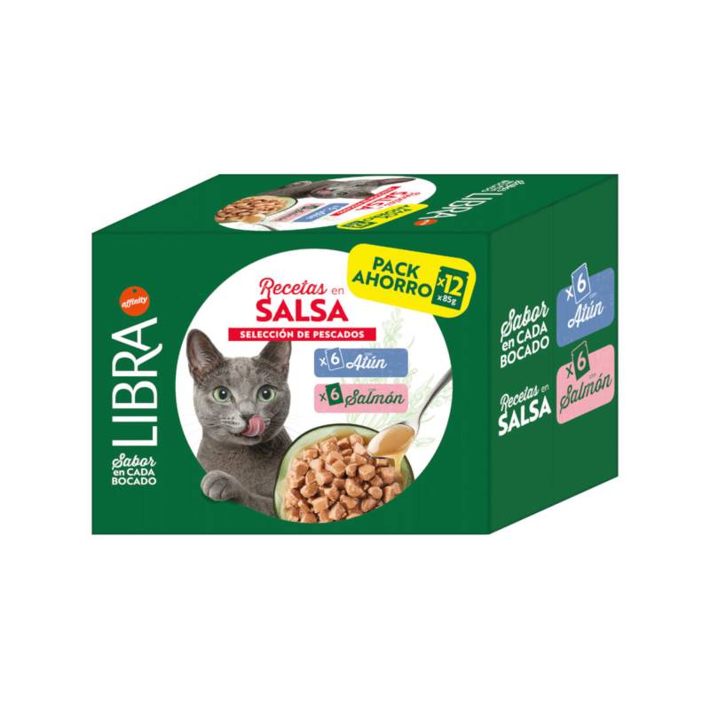 Libra Cat Fischauswahl in Sauce Lachs & Thunfisch - 12 x 85 g Libra Cat Fischauswahl in Sauce Lachs & Thunfisch - 12 x 85 g von Affinity Libra