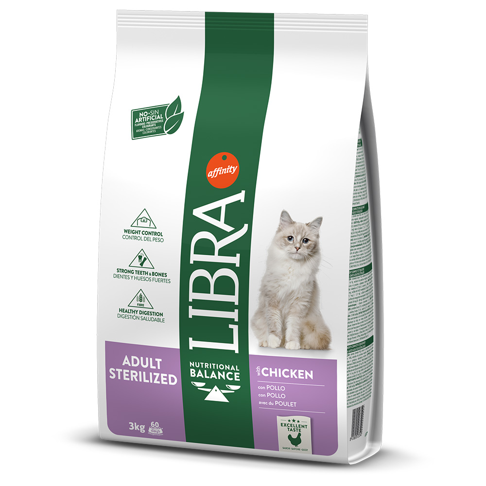 Libra Cat Sterilized - Sparpaket: 2 x 3 kg Libra Cat Sterilized - Sparpaket: 2 x 3 kg von Affinity Libra