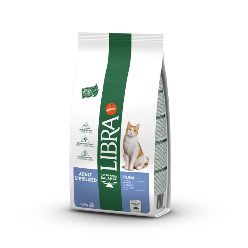 Libra Cat Adult Sterilized Thunfisch - Sparpaket: 2 x 1,5 kg von Affinity Libra