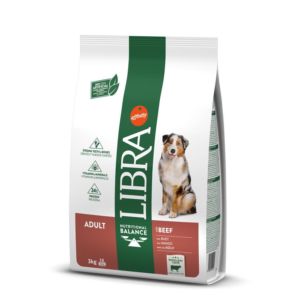 Libra Dog Adult Rind - Sparpaket: 2 x 3 kg von Affinity Libra