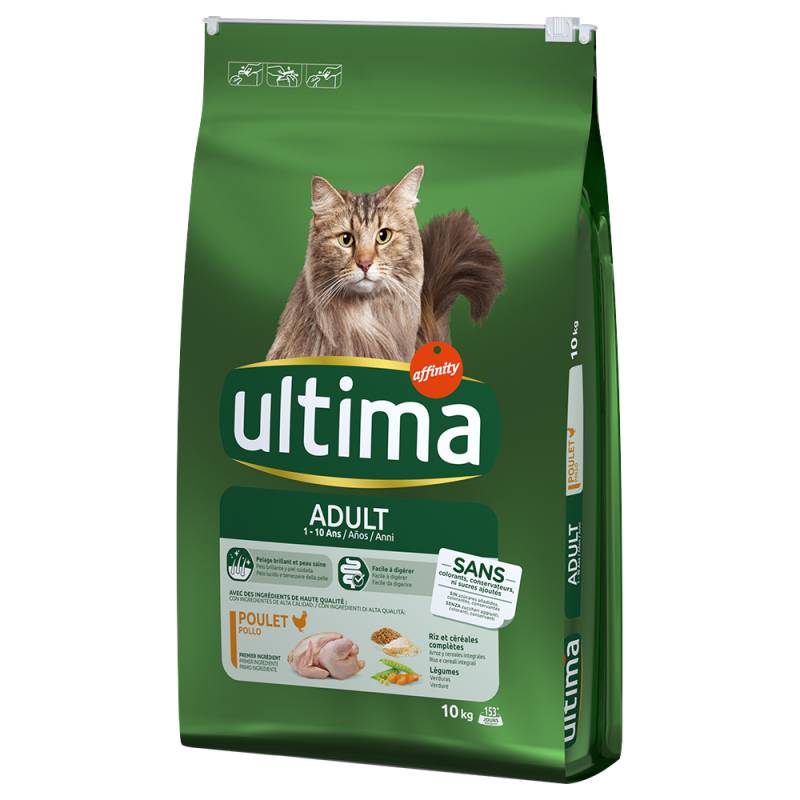 1 kg gratis! 10 kg Ultima Cat - Sterilized Adult Huhn von Affinity Ultima