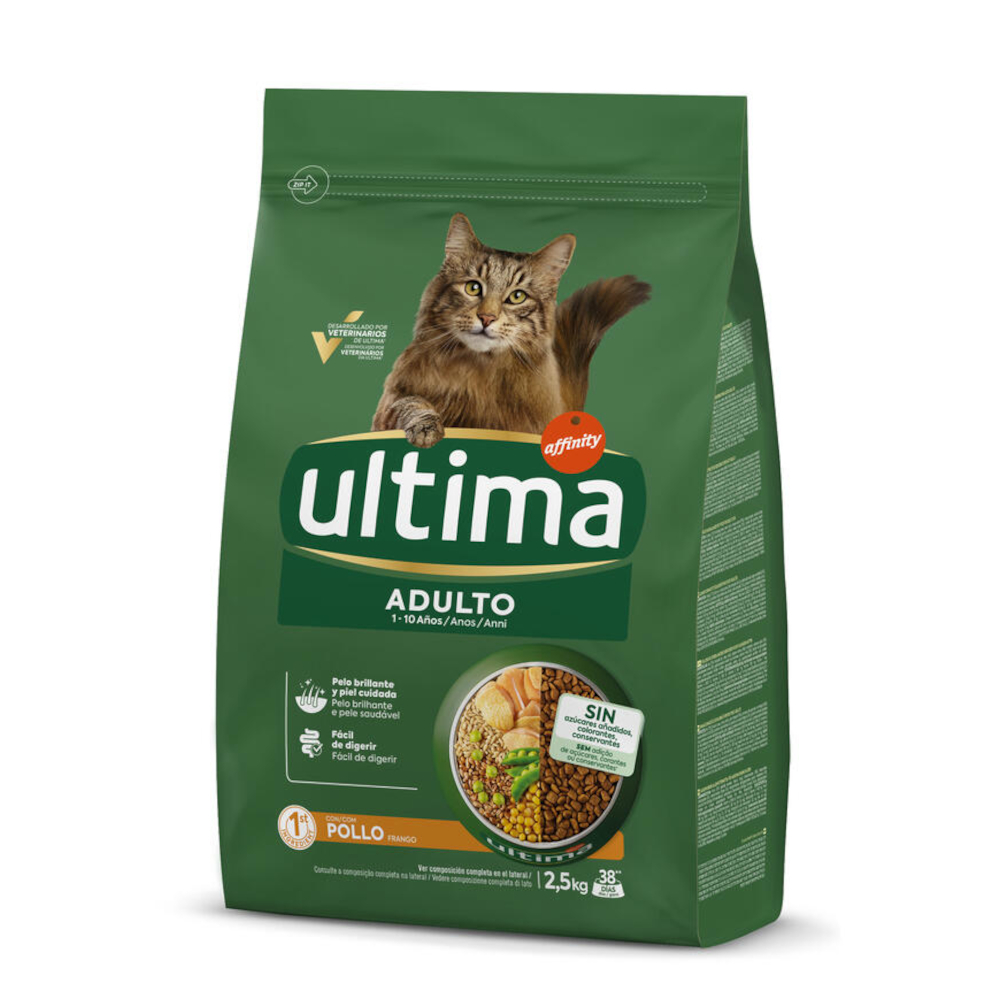 2,5 kg Ultima + 60 g Snacks Gefüllte Häppchen mit Rind gratis! - Sterilized Adult Huhn 2,5 kg Ultima + 60 g Snacks Gefüllte Häppchen mit Rind gratis! - Sterilized Adult Huhn von Affinity Ultima