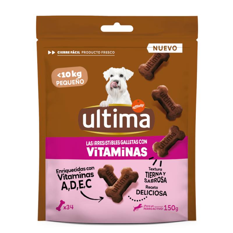 2 + 1 gratis! 3 x Ultima Snacks - 3 x 150 g Vitamine Biscuits Mini von Affinity Ultima