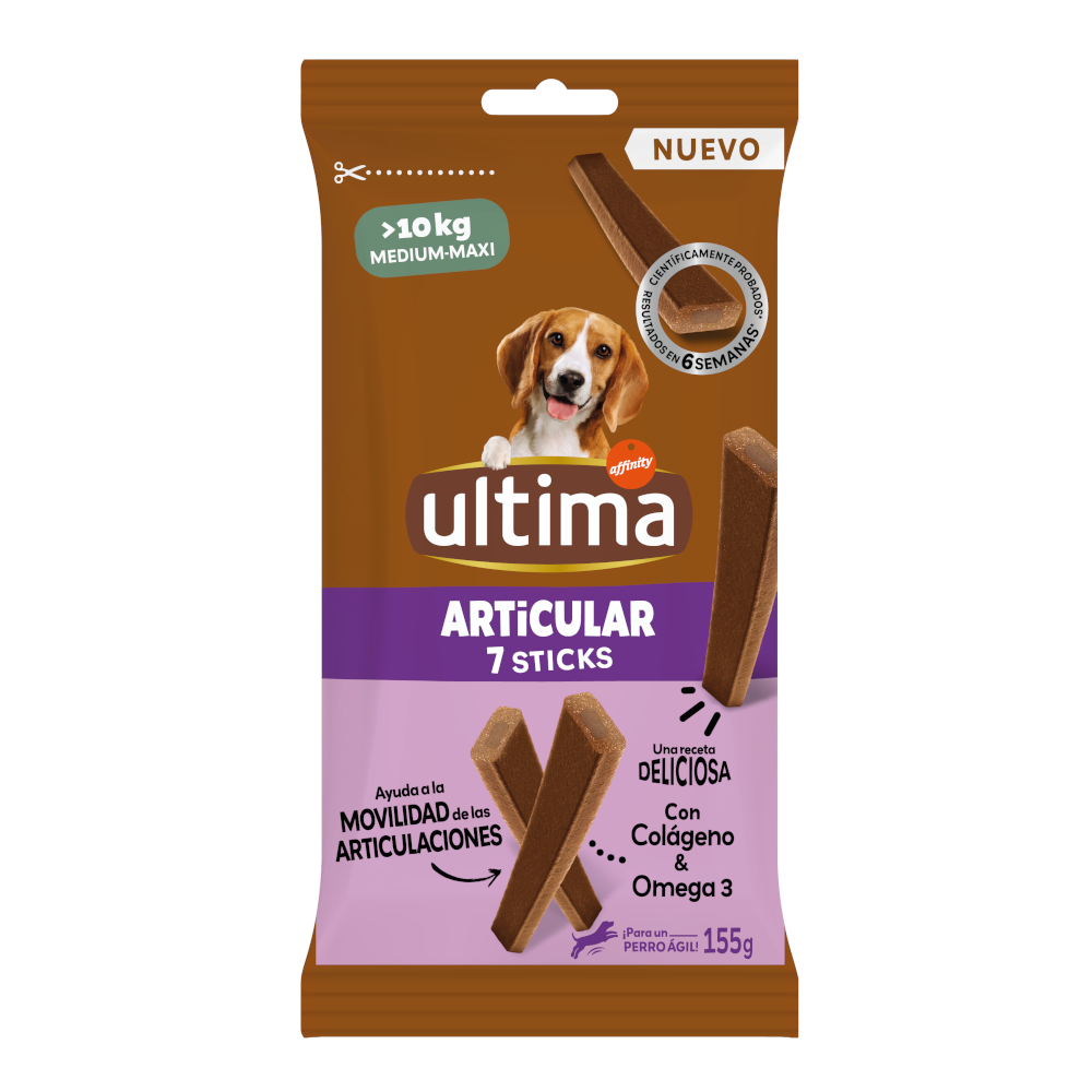 2 + 1 gratis! 3 x Ultima Snacks - 3 x 155 g Articular Sticks Medium/Maxi von Affinity Ultima